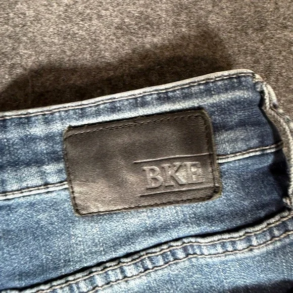 BKE Jake Bootcut Jeans Mens 29S Blue Medium Wash Denim Faded Stretch 29x28 - Picture 4 of 9